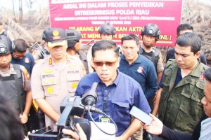 Diduga Bakar Lahan, PT TI Tersangka Karhutla Riau