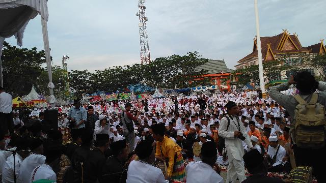 Gema Muharram, Puluhan Ribu di Inhil Dan Luar Inhil Padati Lapangan Gajah Mada