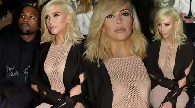 Rambut Pirang Kim Kardashian dan Baju Tembus Pandangnya Beradu