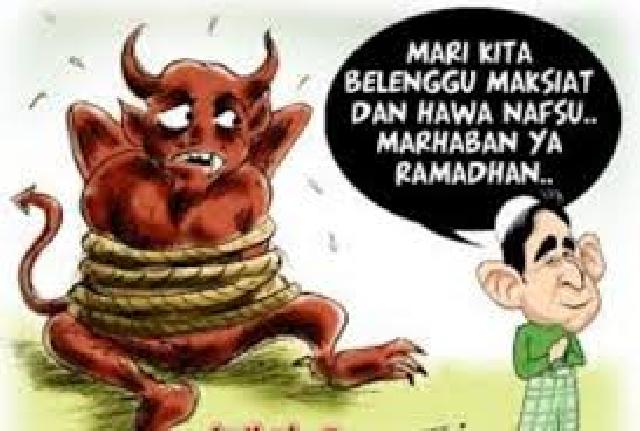 Makna Setan dibelenggu dibulan Puasa