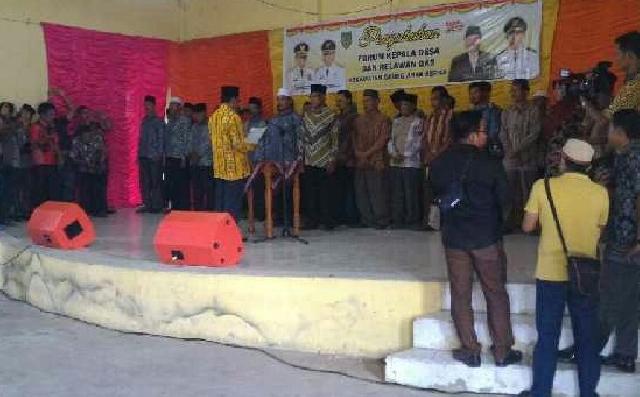 Bupati Inhil Kukuhkan Forum Kades Dan Relawan se Kecamatan GAS