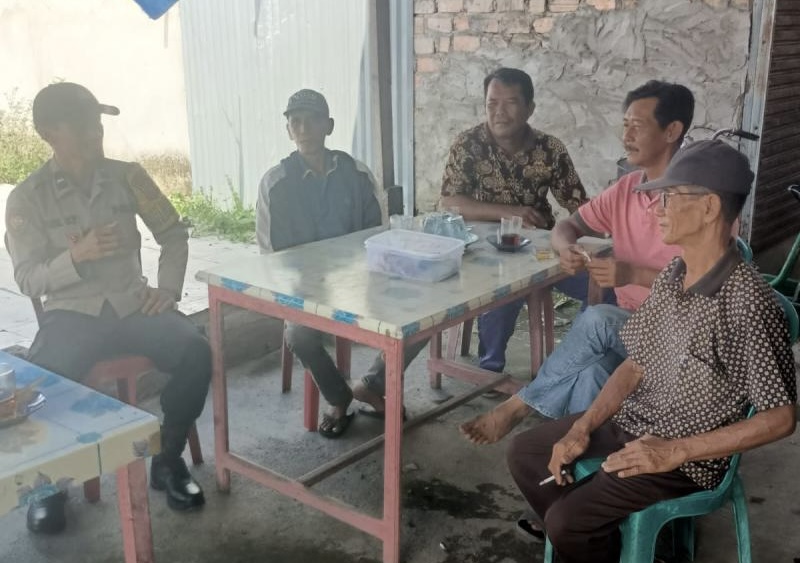 Polsek Tempuling Lakukan Sosialiasi Pemilu Damai 2024