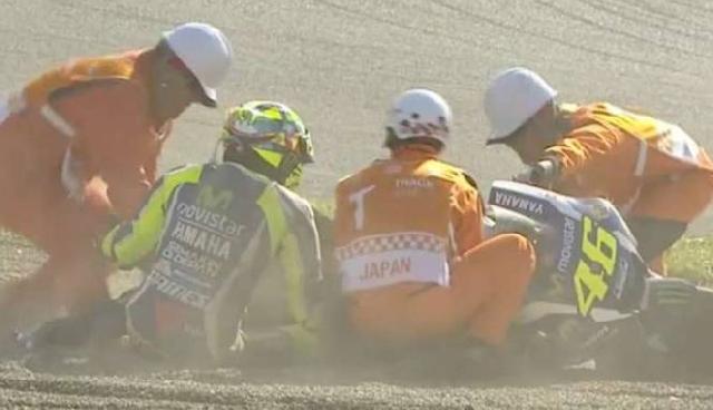 Rossi Terjatuh di Lap ke 7, Marquez Pimpin Lomba