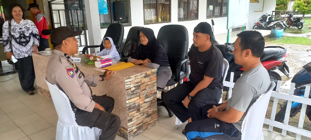 Polsek Tempuling Gencar Lakukan Sosialiasi Pemilu Damai 2024