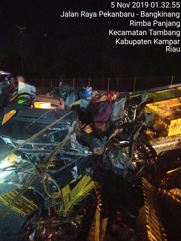 Lakalantas Tragis di Jalan Lintas Pekanbaru–Bangkinang, Satu Meninggal