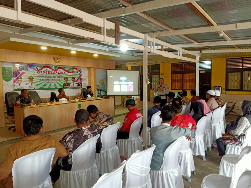 Sosialisasi Peningkatan Pembinaan Umat Beragama, Ini Pesan Kapolsek Tempuling