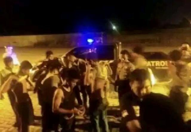 9 Remaja Sedang Mesum Dan Pesta Miras Ditangkap Polisi