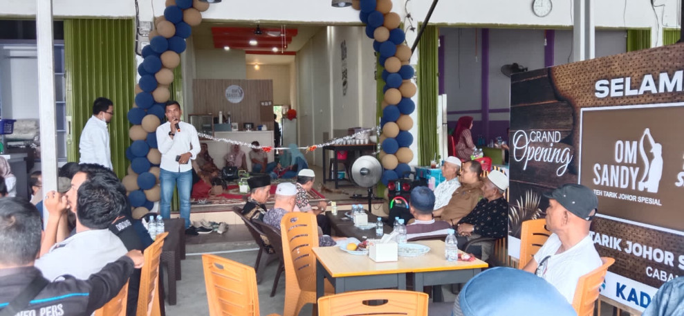Teh Tarik Johor Om Sandy Kini Ada Cabang di Sobrantas Tembilahan