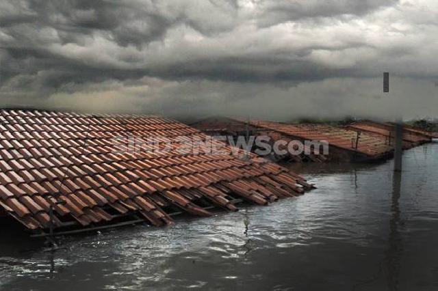 Banjir Kiriman dari Bogor, Ratusan Rumah  Terendam