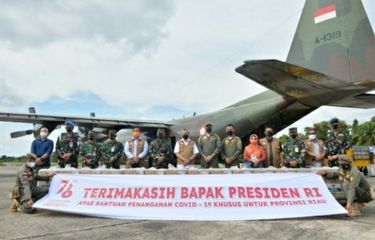 Pakai Hercules, Presiden RI Kirim 100 Oksigen Dan Obat Ke Riau