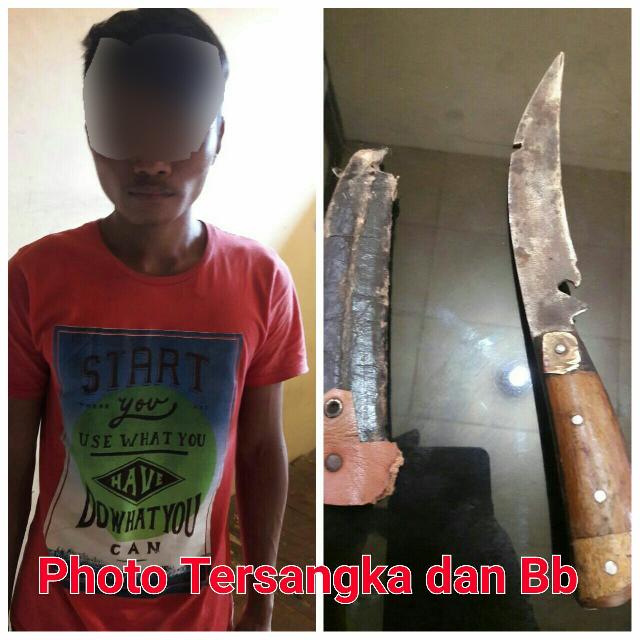 Bawa Pisau Badik, Pemuda Inhil Ini Ditangkap Polisi