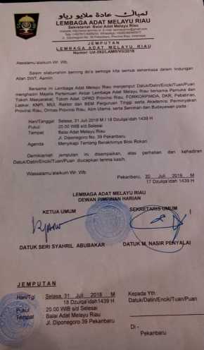 Mari Bung Rebut Kembali' Bahas Masa Depan Blok Rokan, LAM Riau Kumpulkan Para Datuk & Anak Kemenakan