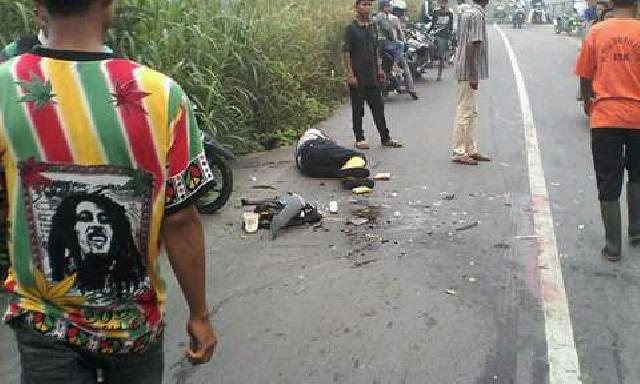 Hindari Lubang, 2 Pengendara Sepeda Motor di Inhil Meninggal Dunia