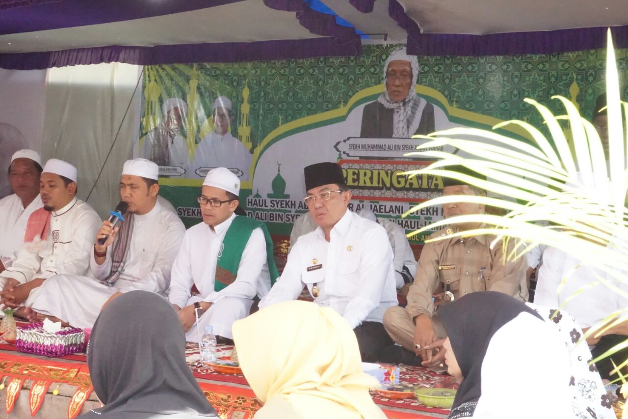 Bupati Inhil Hadiri Haul Sultani Aulia Syekh Abdul Qadir Al - Jaelani