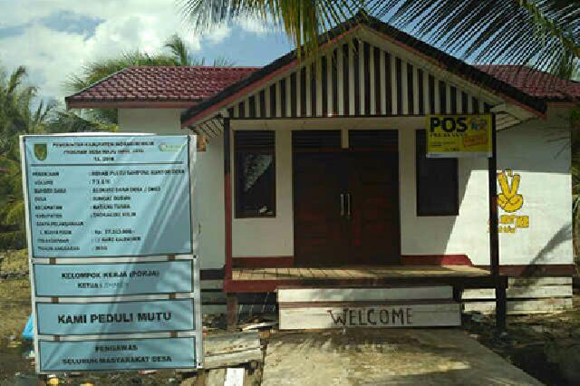 Masyarakat Sungai Dusun Lega, Gedung Pustu Selesai Direhab 