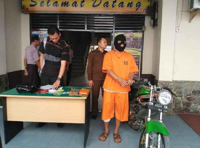 Pelaku Curas di Tembilahan Dilumpuhkan Dengan Timah Panas