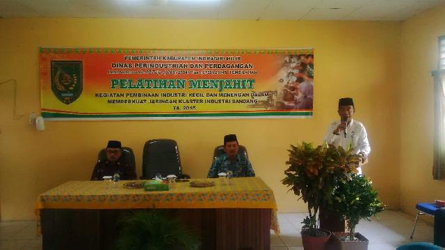 Disperindag Inhil Gelar Pelatihan Menjahit