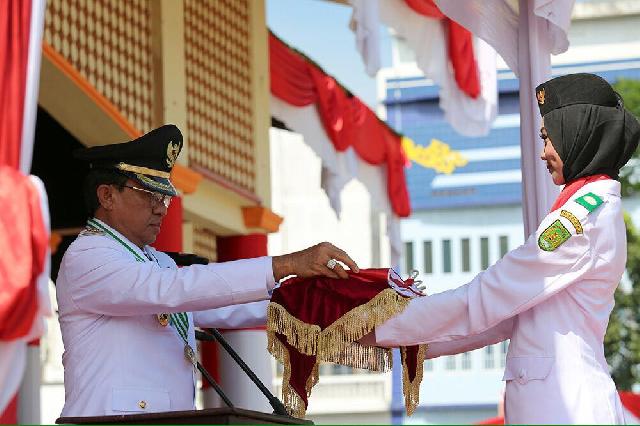 Upacara HUT RI di Inhil, Ini Harapan Bupati